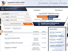 Tablet Screenshot of biurokarier.wspia.eu