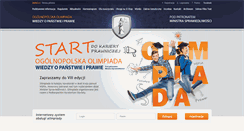 Desktop Screenshot of olimpiada.wspia.eu